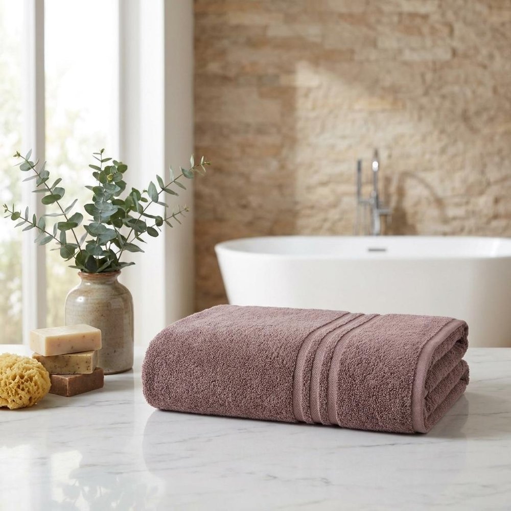 Dark Gray Turkish Cotton 35" X 66" Bath Sheet HomeRoots