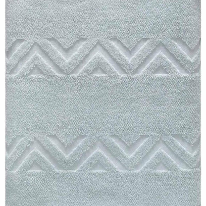White Jacquard Turkish Cotton 40" X 70" Chevron Bath Sheet HomeRoots