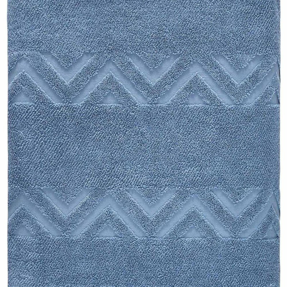 White Jacquard Turkish Cotton 40" X 70" Chevron Bath Sheet — view 12