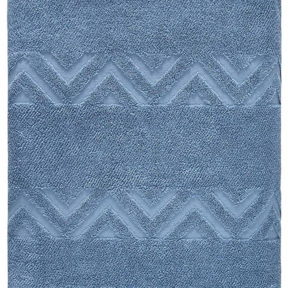 White Jacquard Turkish Cotton 40" X 70" Chevron Bath Sheet HomeRoots