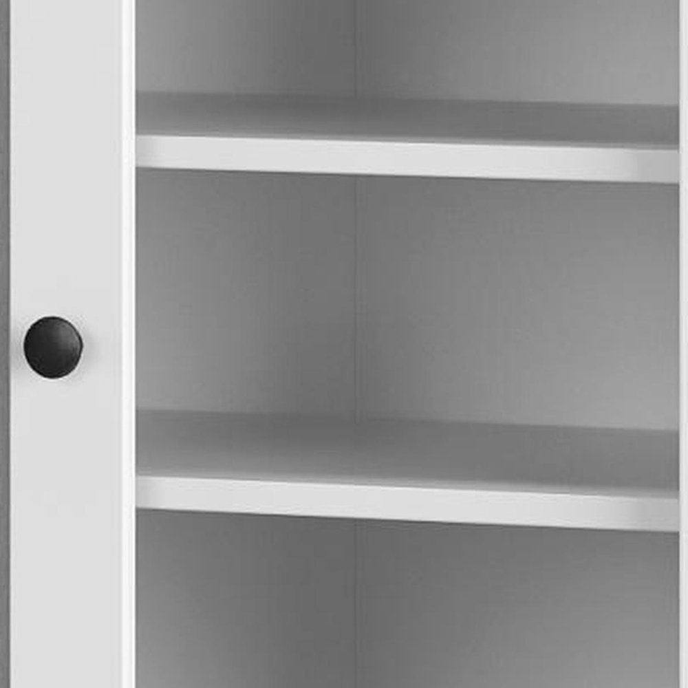 White 30 Solid WoodShoe Storage Cabinet