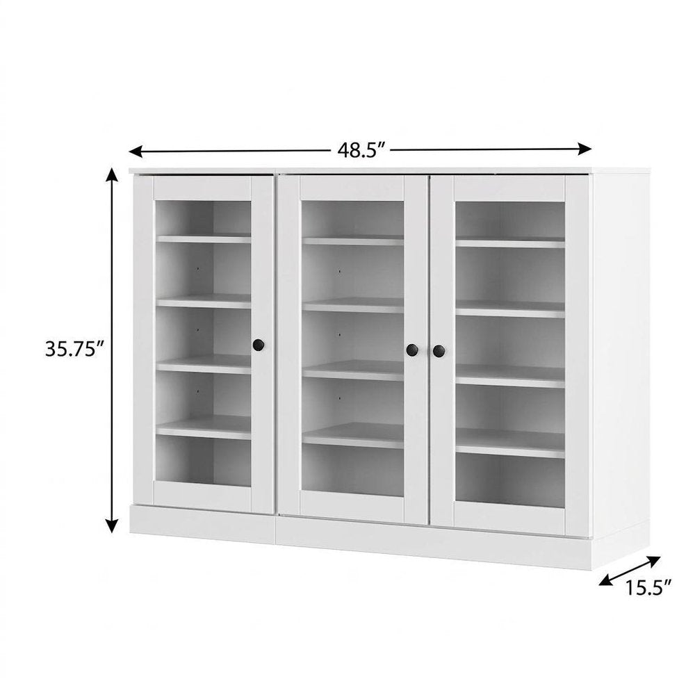 White 30 Solid WoodShoe Storage Cabinet