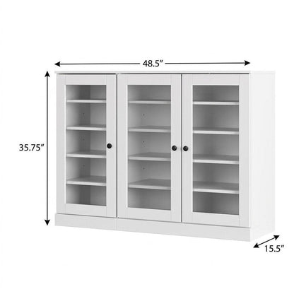 White 30 Solid WoodShoe Storage Cabinet