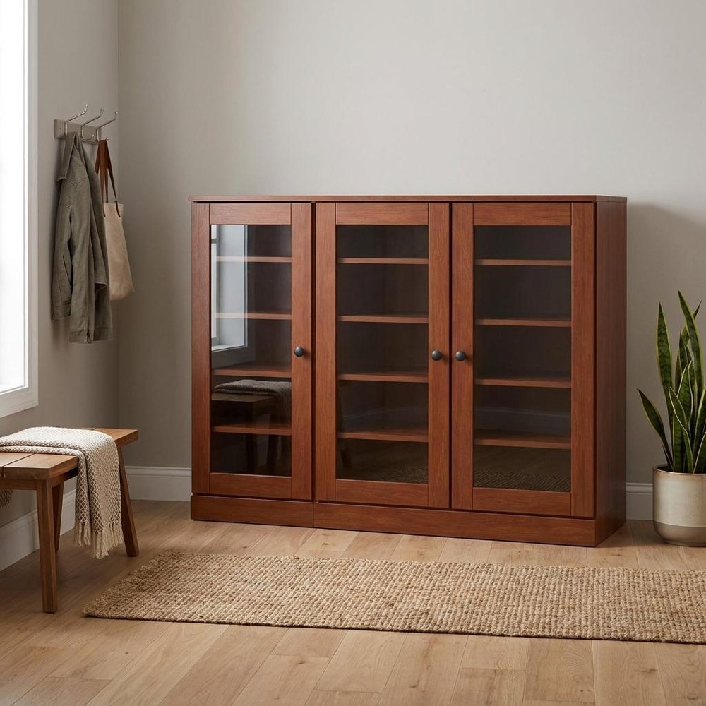 Coffee 30 Solid WoodShoe Storage Cabinet HomeRoots