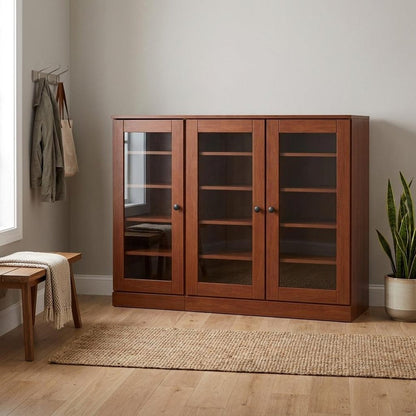 Coffee 30 Solid WoodShoe Storage Cabinet HomeRoots