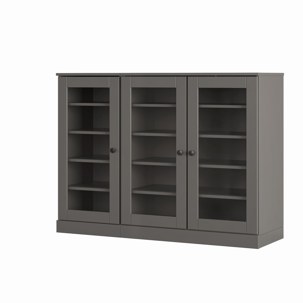 Gray 30 Solid WoodShoe Storage Cabinet — view 3