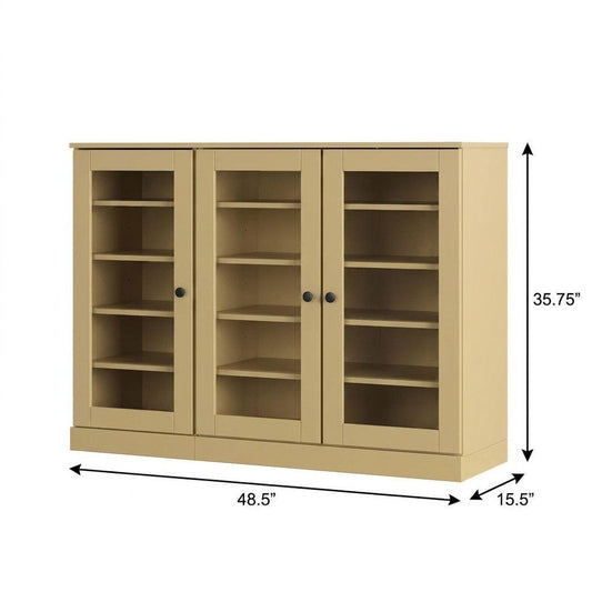 Yellow 30 Solid WoodShoe Storage Cabinet