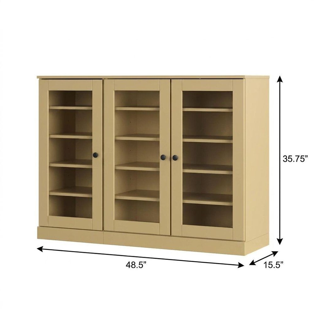 Yellow 30 Solid WoodShoe Storage Cabinet — view 3