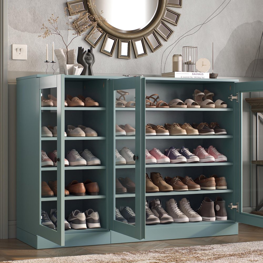 Aqua 30 Solid WoodShoe Storage Cabinet — view 6