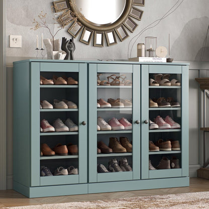 Aqua 30 Solid WoodShoe Storage Cabinet HomeRoots