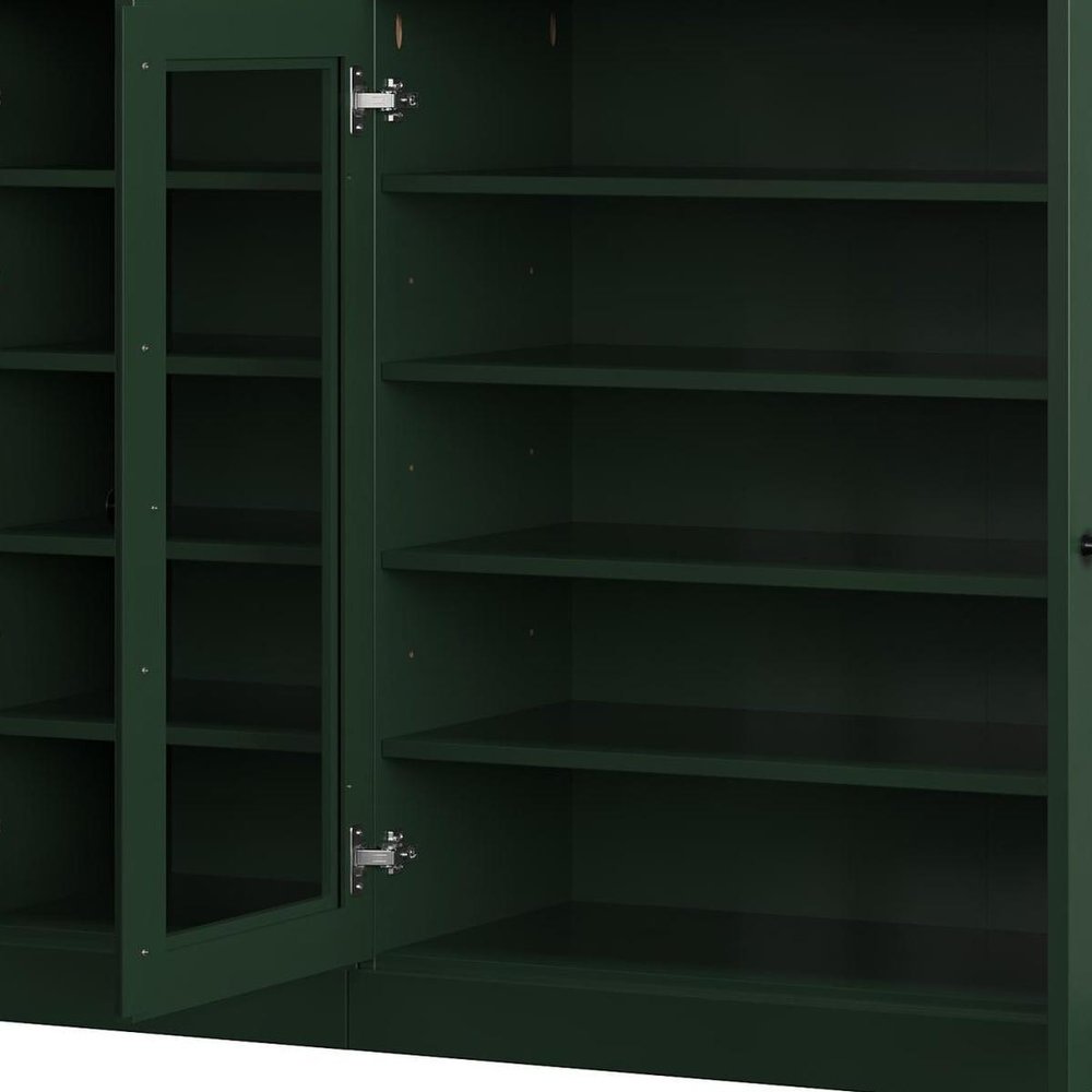 Green 30 Solid WoodShoe Storage Cabinet — view 5