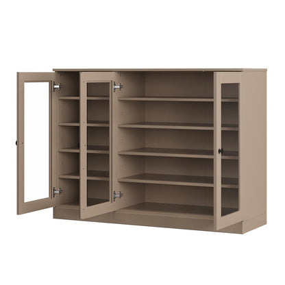Beige 30 Solid WoodShoe Storage Cabinet HomeRoots