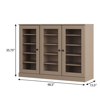 Beige 30 Solid WoodShoe Storage Cabinet HomeRoots