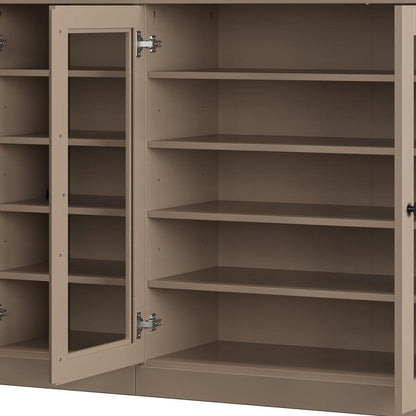 Beige 30 Solid WoodShoe Storage Cabinet HomeRoots
