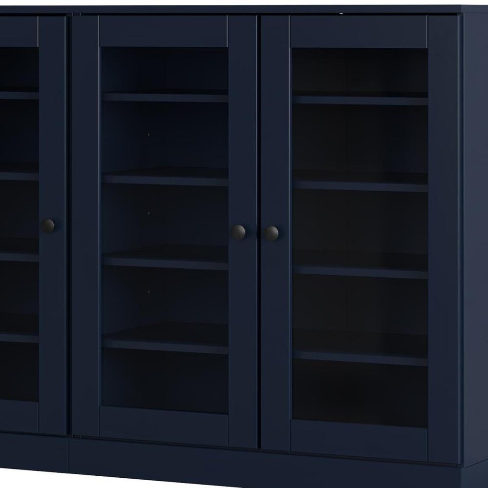 Navy Blue 30 Solid WoodShoe Storage Cabinet HomeRoots