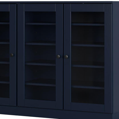 Navy Blue 30 Solid WoodShoe Storage Cabinet HomeRoots