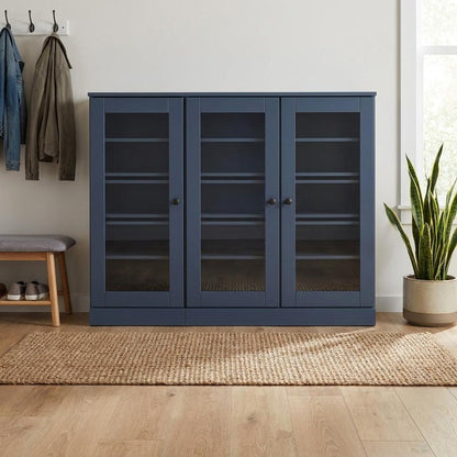 French Blue 30 Solid WoodShoe Storage Cabinet HomeRoots