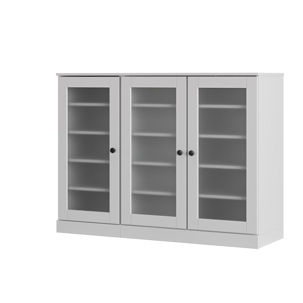 White 30 Solid WoodShoe Storage Cabinet — view 1