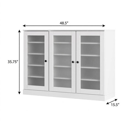 White 30 Solid WoodShoe Storage Cabinet