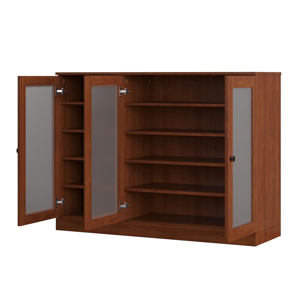 Coffee 30 Solid WoodShoe Storage Cabinet — view 3