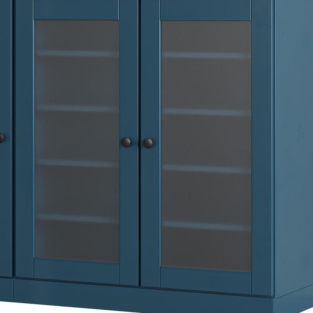Teal Blue 30 Solid WoodShoe Storage Cabinet HomeRoots