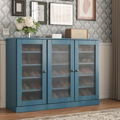 Teal Blue 30 Solid WoodShoe Storage Cabinet HomeRoots