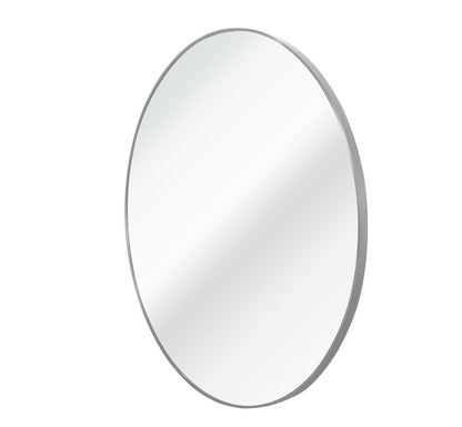 32" Black Aluminum Round Framed Bathroom Vanity Mirror HomeRoots
