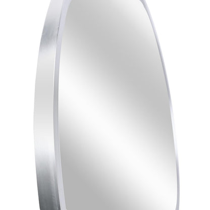 32" Black Aluminum Round Framed Bathroom Vanity Mirror HomeRoots