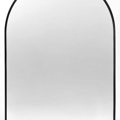 30" Black Aluminum Arch Framed Bathroom Vanity Mirror HomeRoots