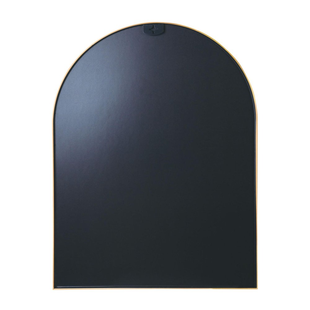 40" X 30" Black Aluminum Arch Framed Bathroom Vanity Mirror — view 10
