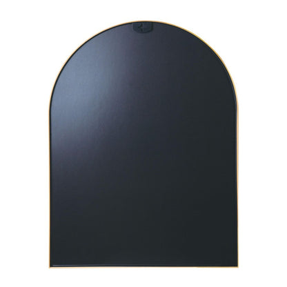 40" X 30" Black Aluminum Arch Framed Bathroom Vanity Mirror HomeRoots