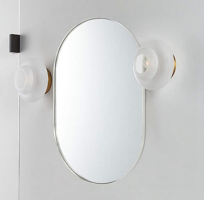 33" X 20" Black Aluminum Oval Framed Accent Mirror HomeRoots
