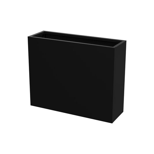 24" X 30" Black Metal Rectangular Pot Planter