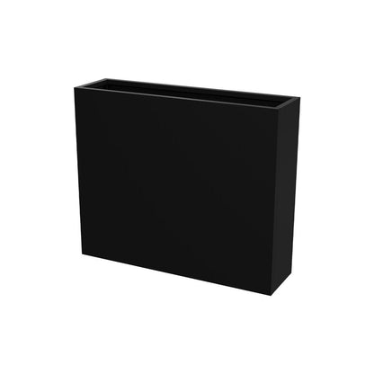 30" X 36" Black Metal Rectangular Pot Planter HomeRoots