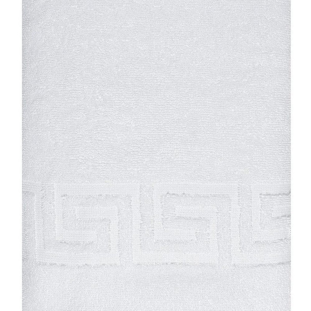 White Greek Key Turkish Cotton 27" X 54" Bath Towel HomeRoots