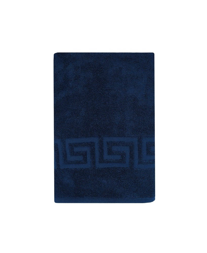 White Greek Key Turkish Cotton 27" X 54" Bath Towel HomeRoots