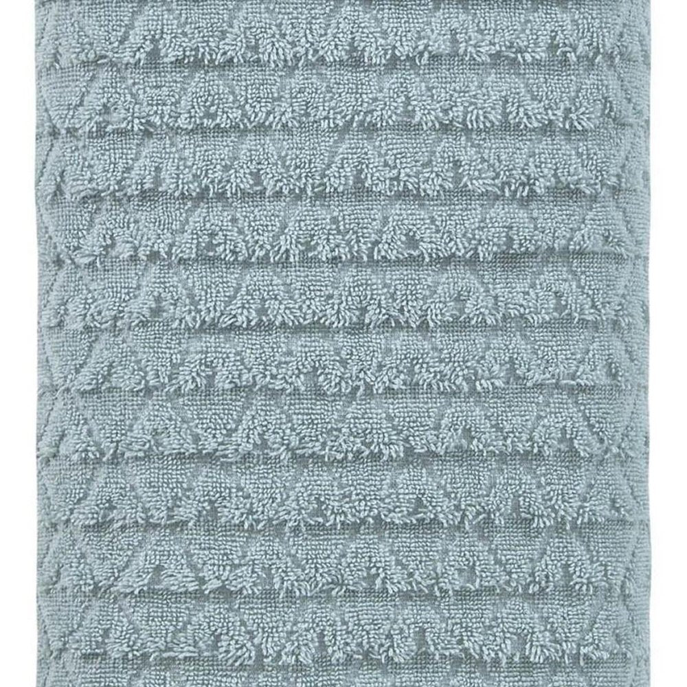 White Geometric Turkish Cotton 27" X 54" Bath Towel — view 8
