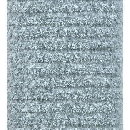 White Geometric Turkish Cotton 27" X 54" Bath Towel