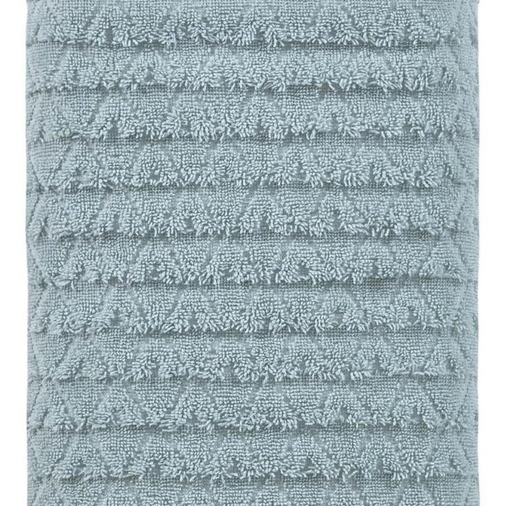 White Geometric Turkish Cotton 27" X 54" Bath Towel — view 10