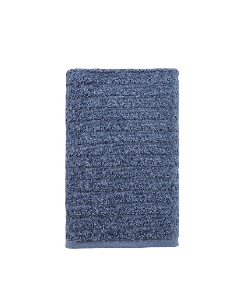 White Geometric Turkish Cotton 27" X 54" Bath Towel — view 13