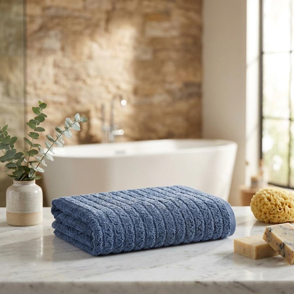 White Geometric Turkish Cotton 27" X 54" Bath Towel HomeRoots