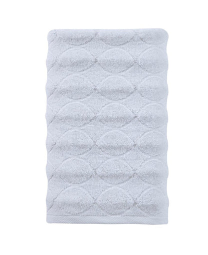 White Jacquard Turkish Cotton 27" X 54" Bath Towel HomeRoots