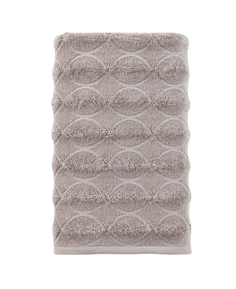 White Jacquard Turkish Cotton 27" X 54" Bath Towel HomeRoots