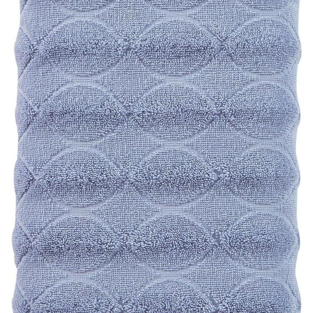 White Jacquard Turkish Cotton 27" X 54" Bath Towel HomeRoots