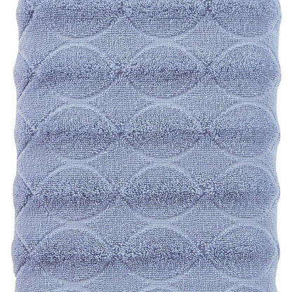 White Jacquard Turkish Cotton 27" X 54" Bath Towel HomeRoots