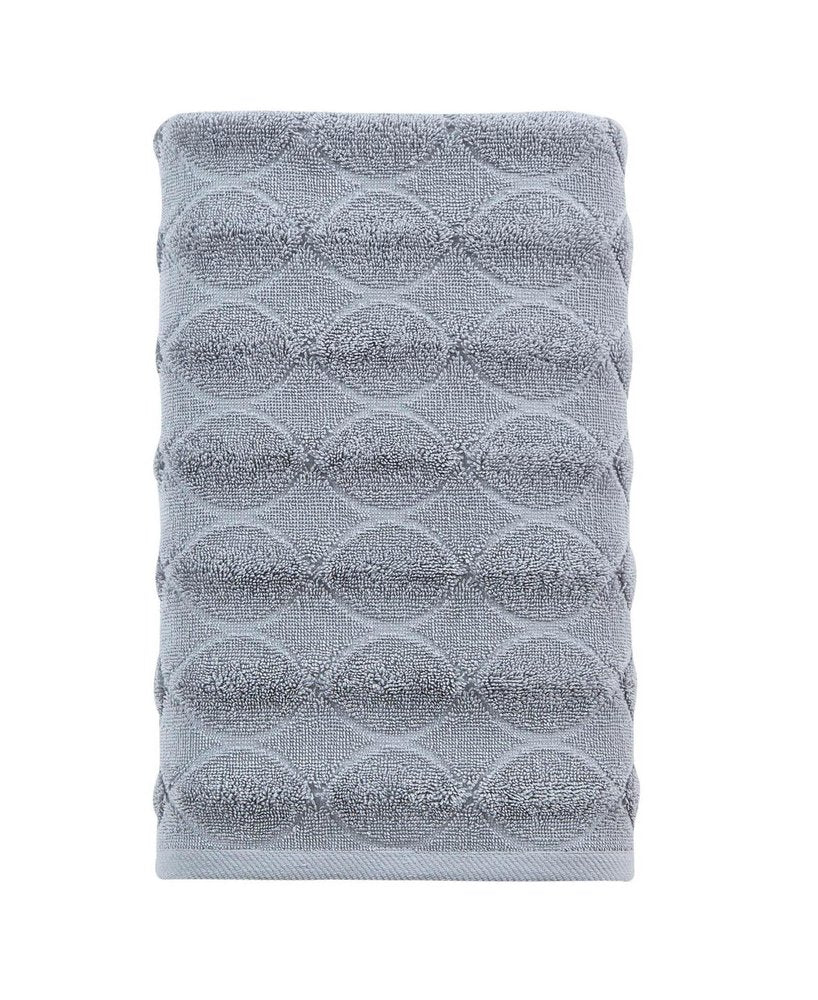 White Jacquard Turkish Cotton 27" X 54" Bath Towel — view 19