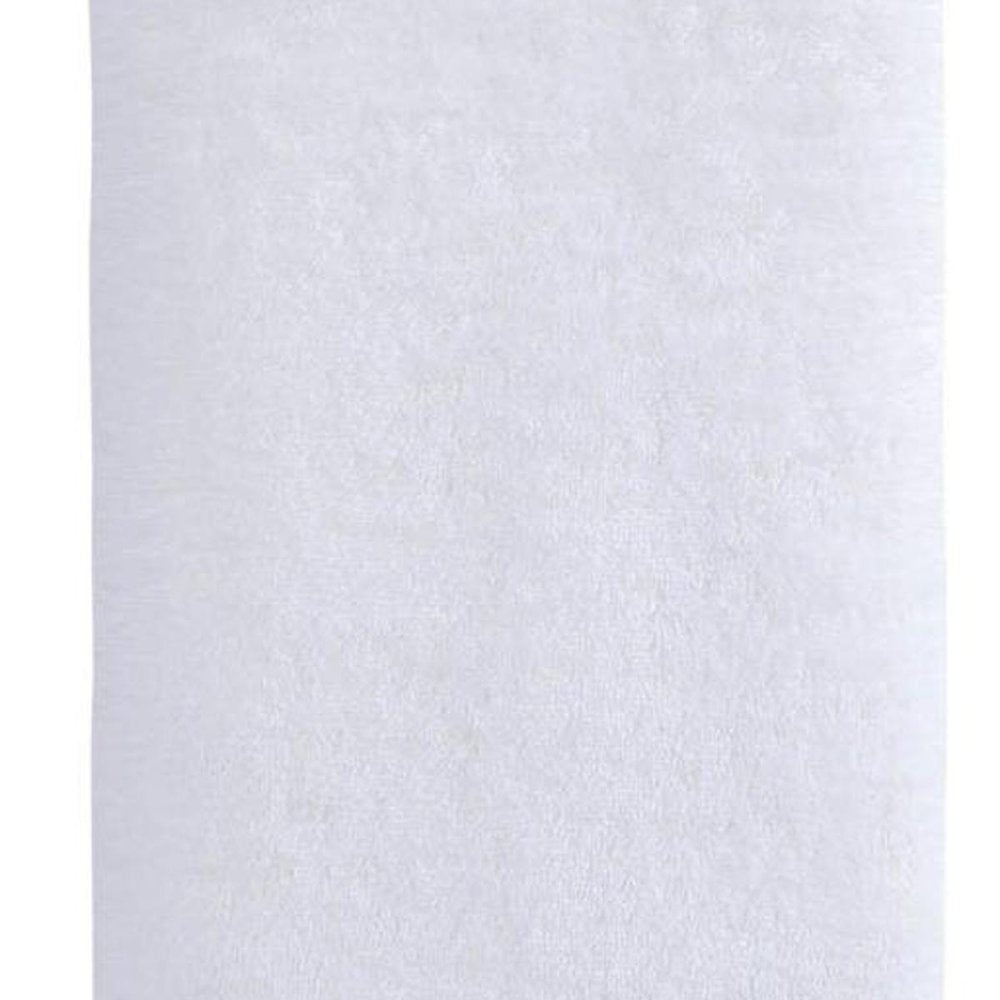 White Turkish Cotton 27" X 54" Bath Towel HomeRoots