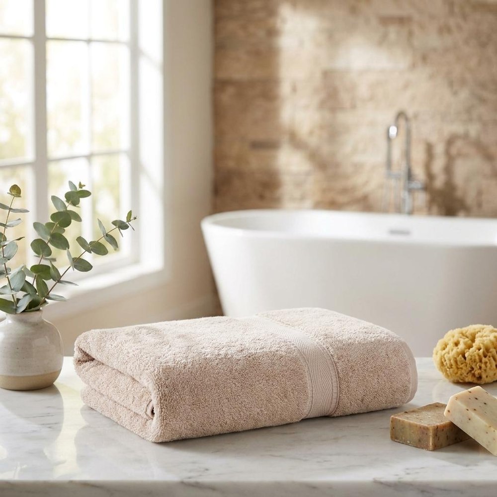 White Turkish Cotton 27" X 54" Bath Towel HomeRoots
