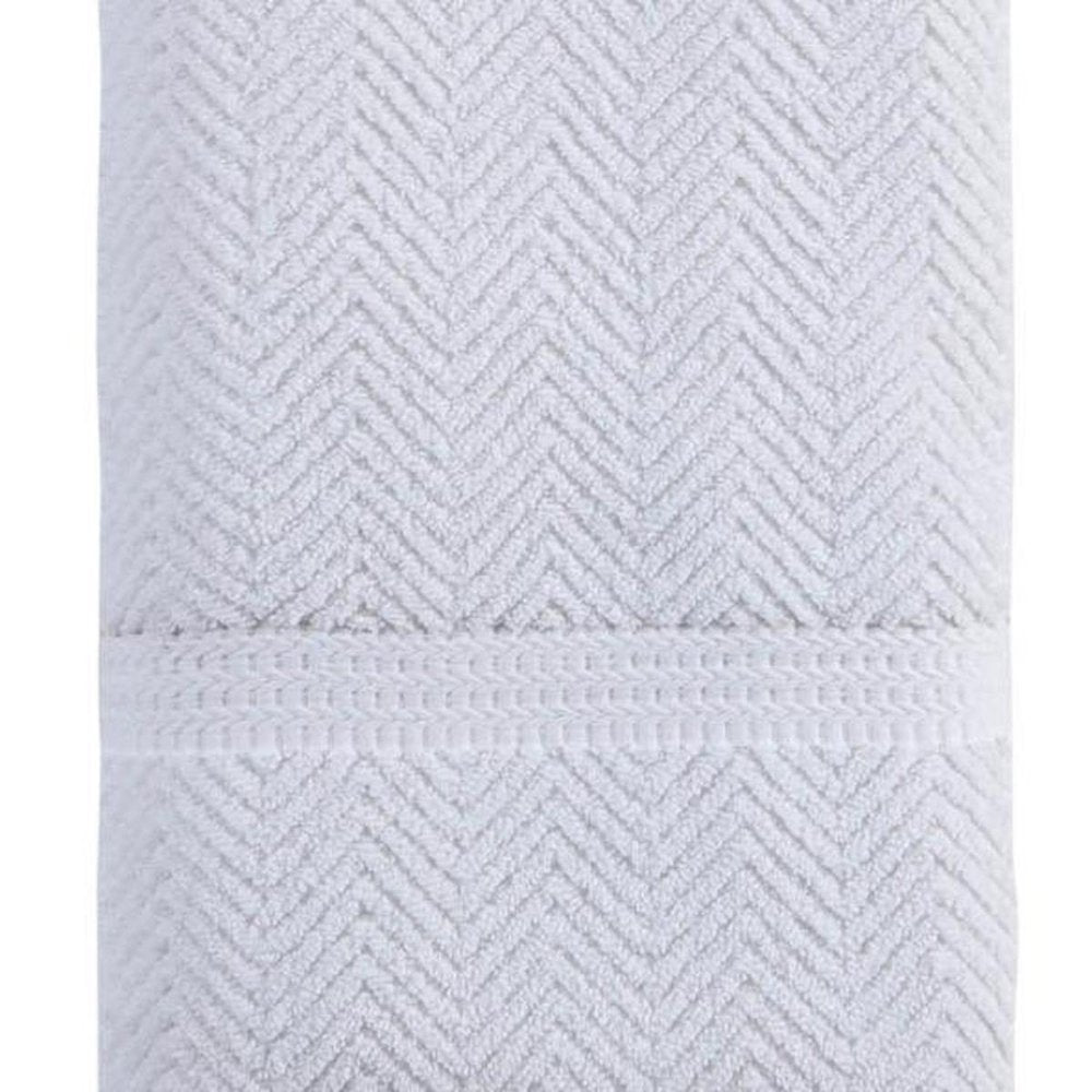 Dark Gray Chevron Turkish Cotton 27" X 54" Bath Towel HomeRoots