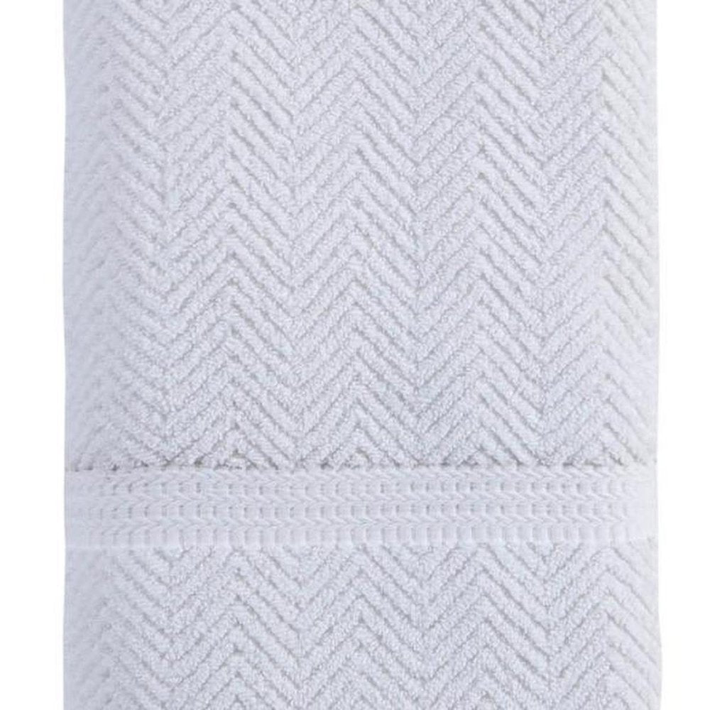 Dark Gray Chevron Turkish Cotton 27" X 54" Bath Towel HomeRoots